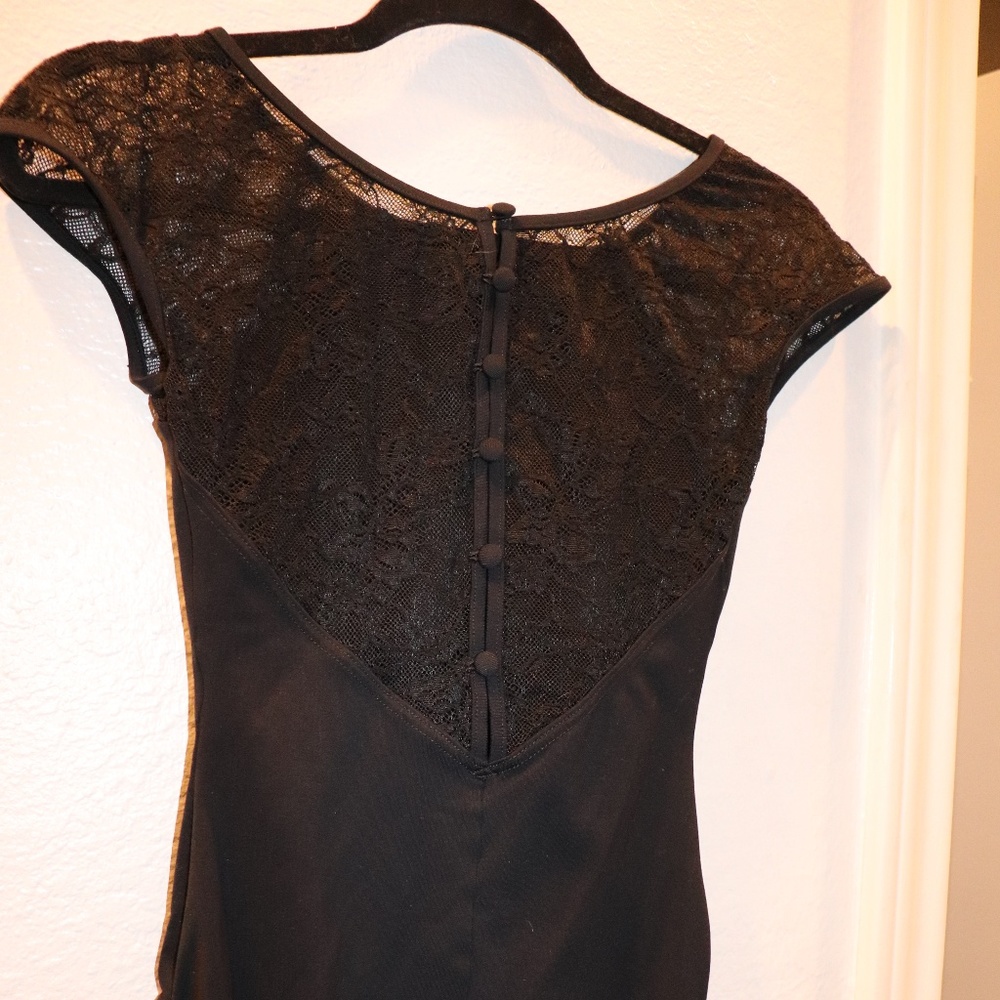 Bloch Black Leotard- Lace detail